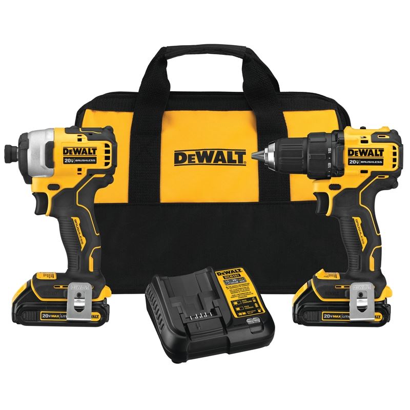 DEWALT DCK278C2 ATOMIC 20V MAX* Brushless Cordless 2-Tool Combo Kit