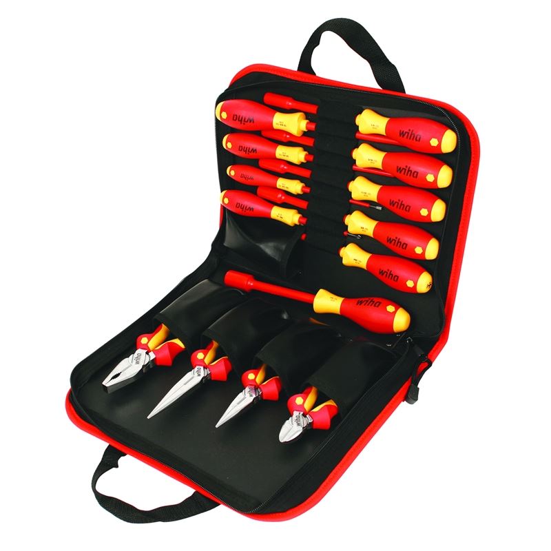 Wiha Insulated Pliers/Cutters/Slotted/Phillips/Inch Nut Drivers 14 Piece Set