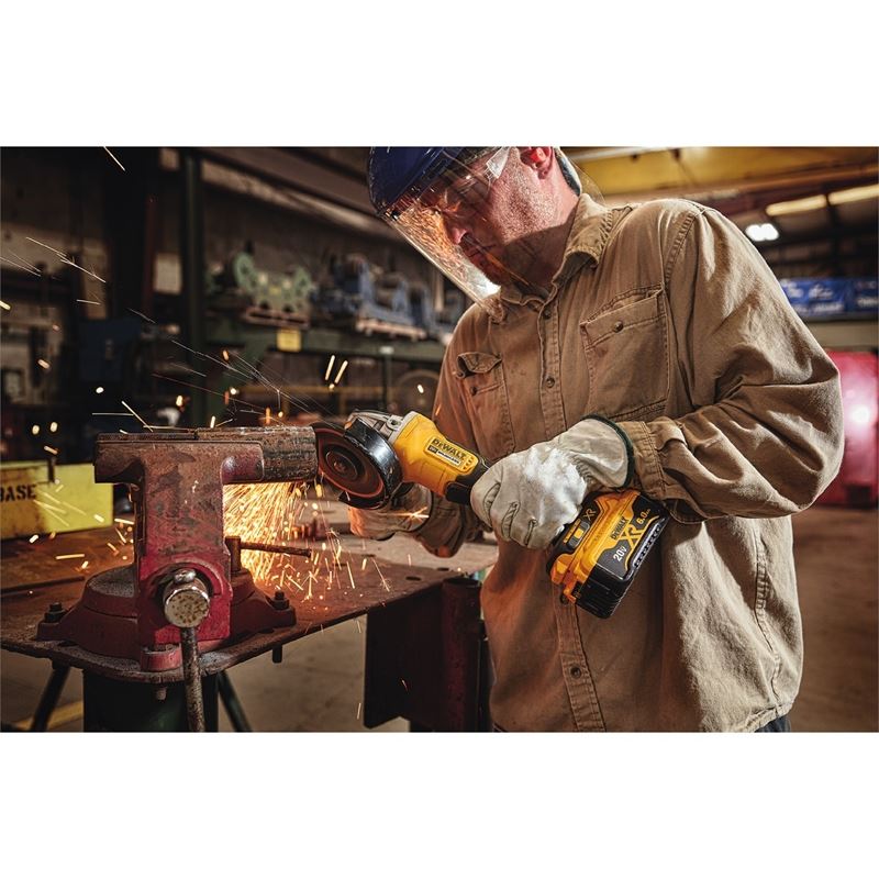 DEWALT DCG413R2 4.5 in. 20V MAX* XRÂ® Paddle Switch Small Angle Grinder Kit with Kickback Brake