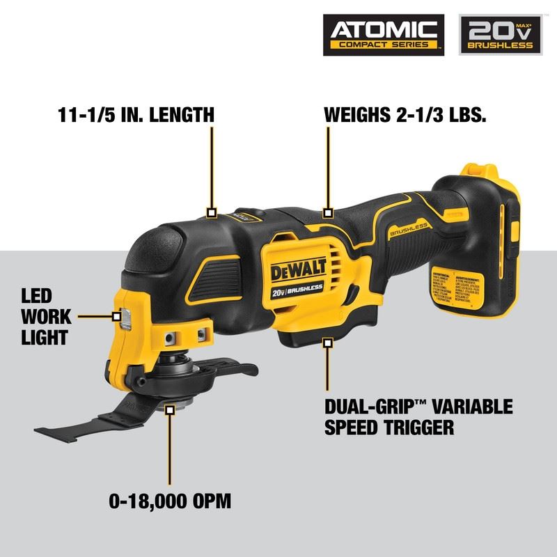 DEWALT DCK489D2 ATOMIC 20V MAX Brushless Cordless 4-Tool Combo Kit