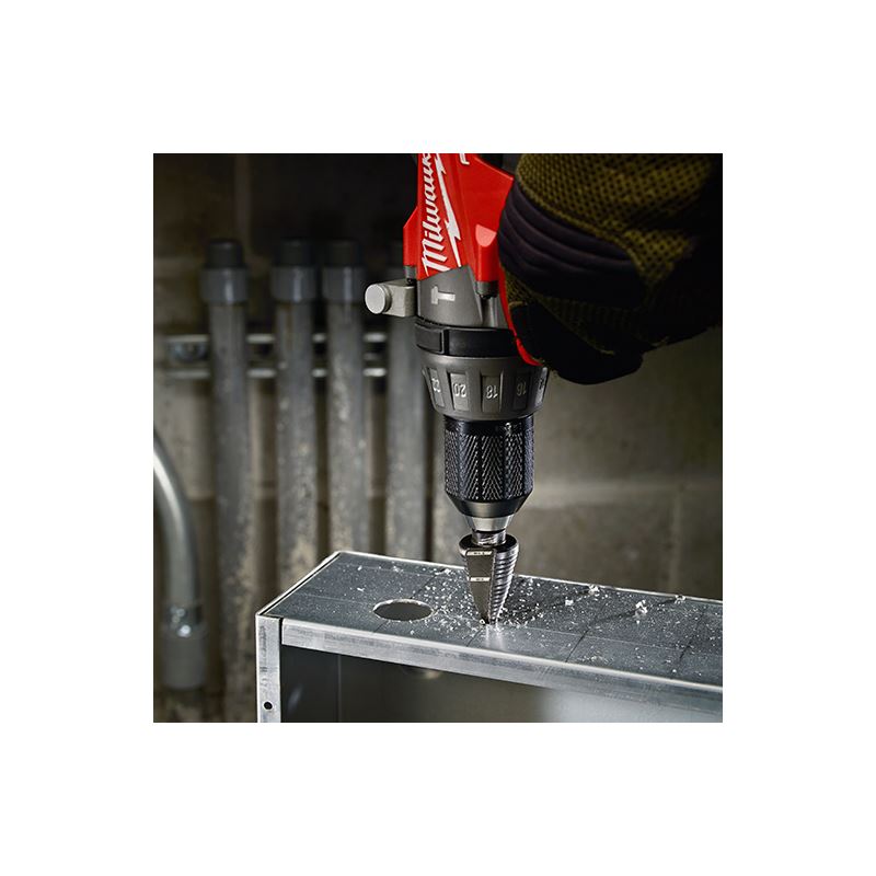Milwaukee #12 Step Drill Bit, 7/8" - 1-3/8"