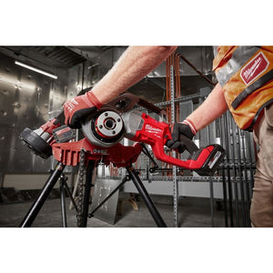 Milwaukee 2870-22 M18 FUEL Compact Pipe Threader w/ ONE-KEY w/ 1/2in - 1-1/4in Compact NPT Forged Aluminum Die Heads