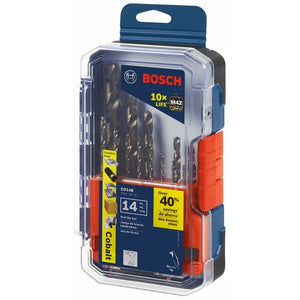 Bosch CO14B 14 pc. Cobalt M42 Drill Bit Set