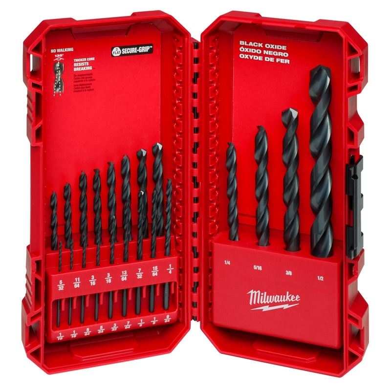 Milwaukee 48-89-2801 THUNDERBOLT Black Oxide Drill Bit Set - 21PC