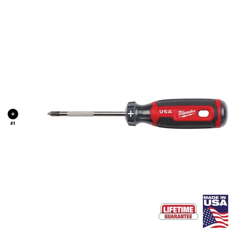 Milwaukee MT201 #1 Phillips 3in Cushion Grip Screwdriver (USA)