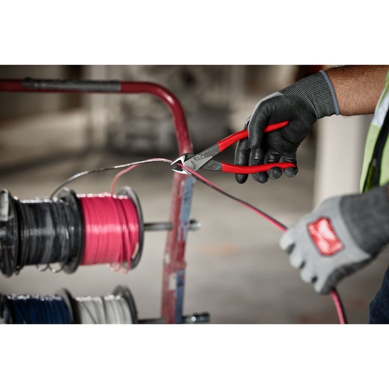 Milwaukee MT508 8in Diagonal Dipped Grip Cutting Pliers (USA)