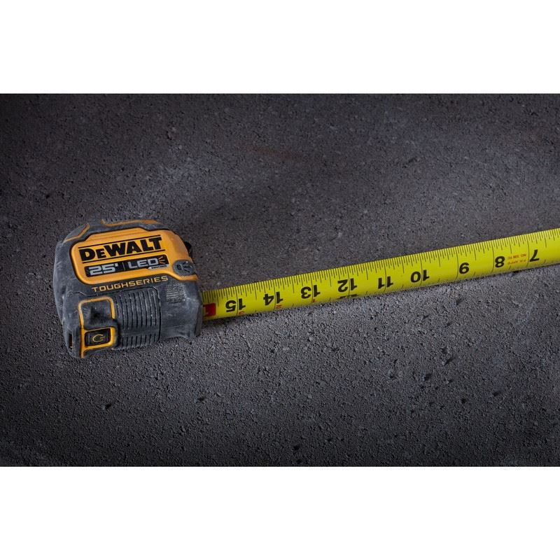 DEWALT DWHT35625S TOUGHSERIES 25 FT Lighted Tape Measure