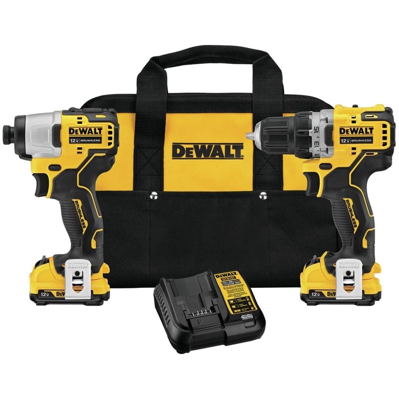 DEWALT DCK221F2 XTREME 12V MAX* Brushless Cordless Drill  Impact Driver Kit