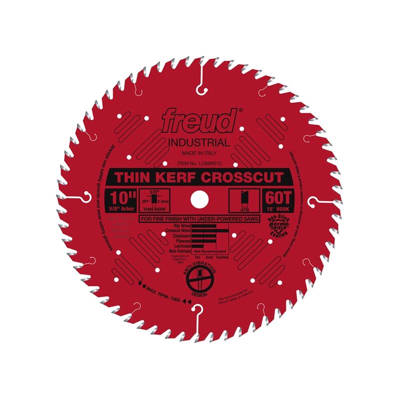 Freud | LU88R010 10" Thin Kerf Fine Finish Crosscut Blade