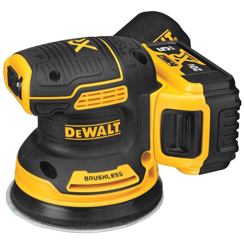 DEWALT DCW210P1 20V MAX* XR Brushless 5 in. Cordless Variable Speed Random Orbital Sander Kit (5.0 Ah Battery)