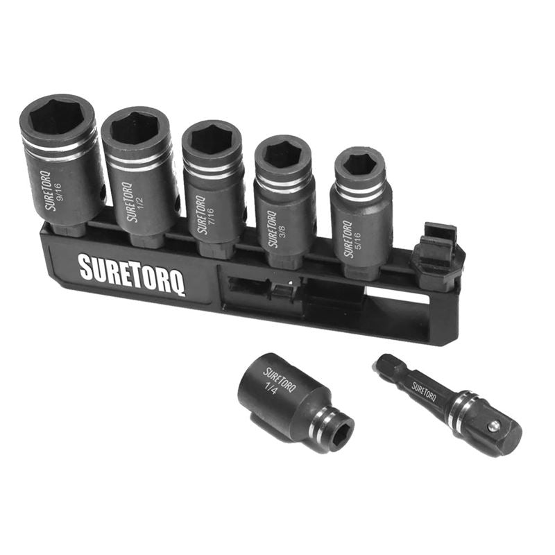 SURETORQ 0370-0701CA 7 PC Impact Socket Set - SAE (Imperial)