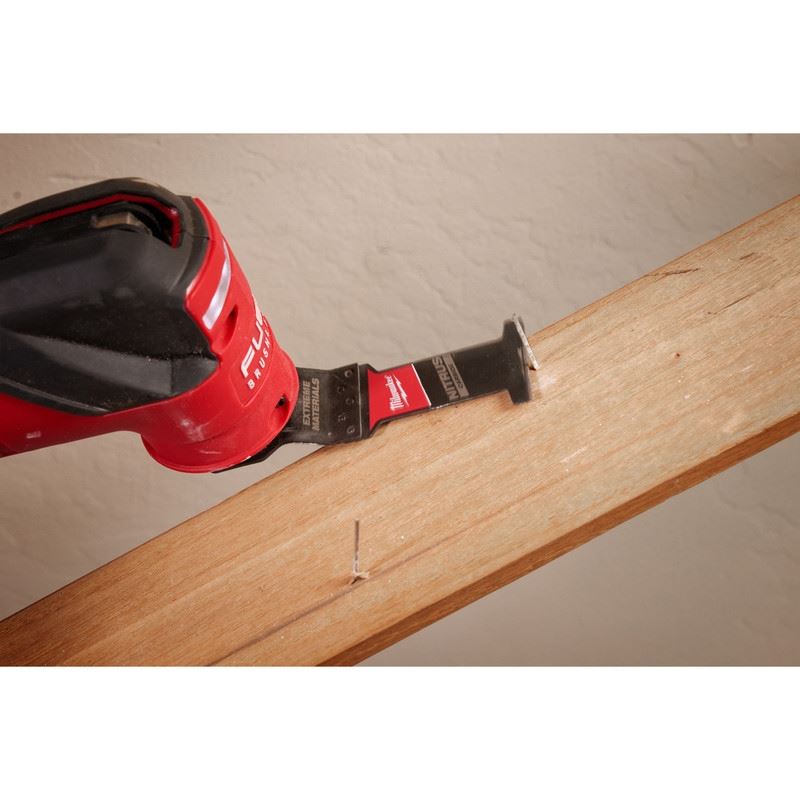 Milwaukee 49-25-1573 NITRUS CARBIDE Extreme Materials Universal Fit OPEN-LOK Multi-Tool Blade - 3pk