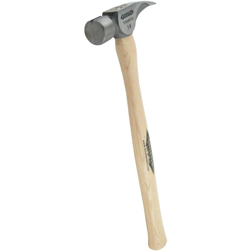 Stiletto | TI14SS 14 Oz Titanium Smooth face/ Straight 18" Framer TI14SS