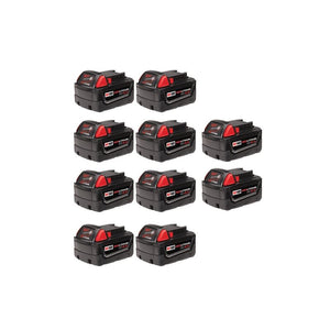 Milwaukee 48-11-1851 M18 REDLITHIUM XC5.0 Extended Capacity Battery (10 Pk)
