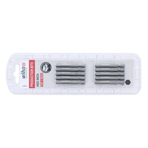 Wiha Hex Inch Power Bit 7/32 x 50mm Pack of 10 Bits