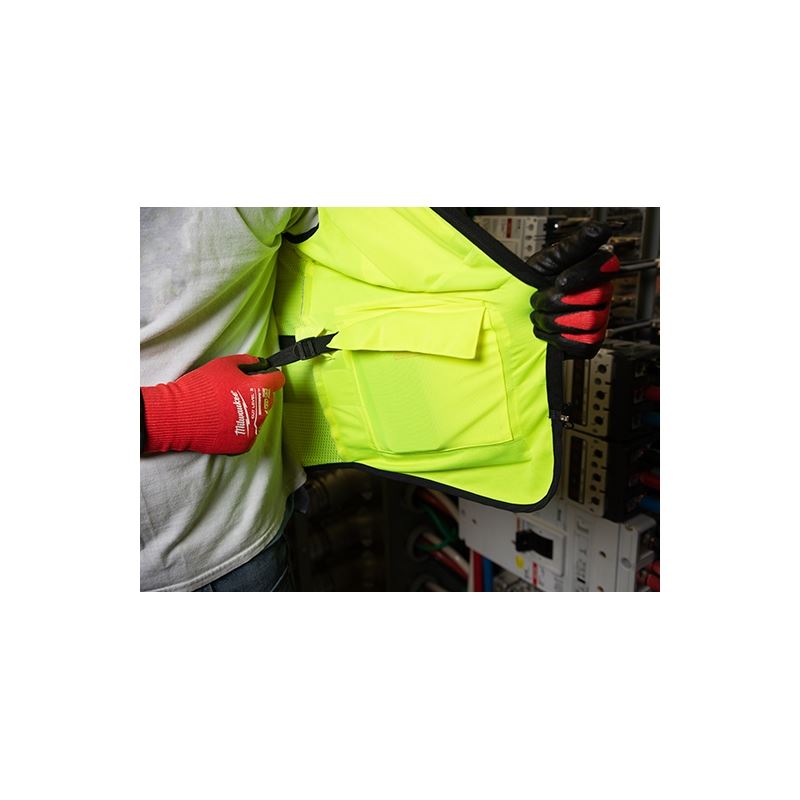 Milwaukee 48-73-5092 High Visibility Orange Performance Safety Vest - L/XL (CSA)