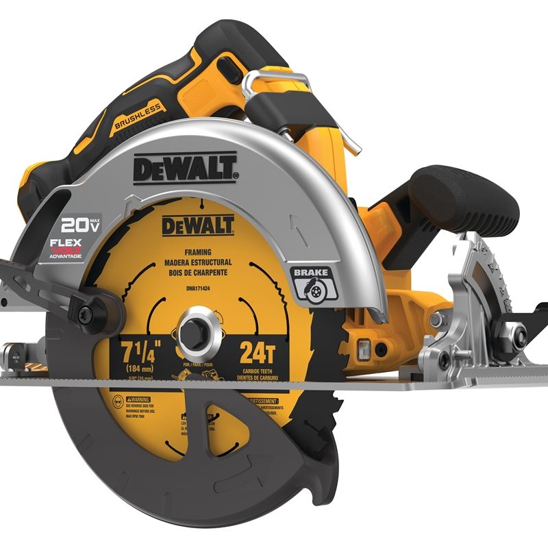 DEWALT DCS573B 20V MAX 7-1/4 IN. BRUSHLESS CORDLESS CIRCULAR SAW WITH FLEXVOLT ADVANTAGE (TOOL ONLY)