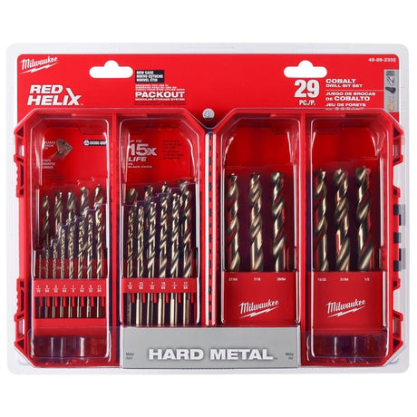 Milwaukee 48-89-2332 RED HELIX Cobalt Drill Bit Set - 29PC