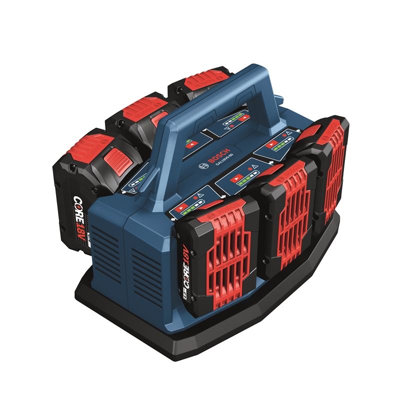 Bosch GAL18V6-80 18V 6-Bay Lithium-Ion Fast Battery Charger