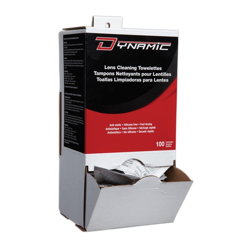 Dynamic Safety EP19 Lens Cleaning Towelettes - (100pack)