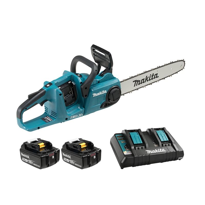 Makita DUC400PT2 18VX2 (36V) Li Ion (5.0 Ah) Brushless 16â€ Chainsaw Kit