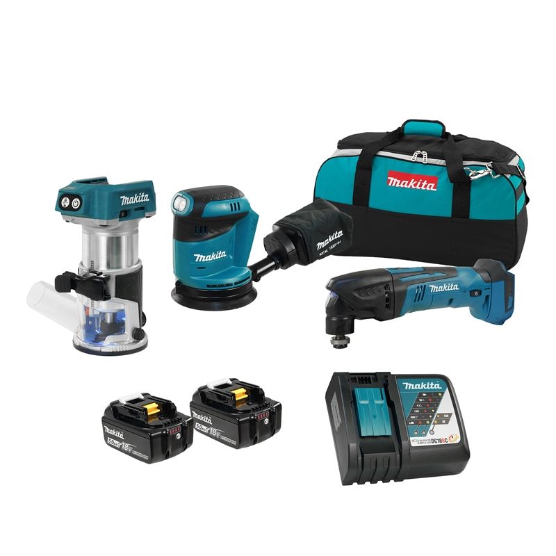 Makita 18V Woodworking Combo