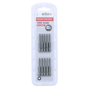 Wiha Torx Align Power Bit T15 x 50mm Pack of 10 Bits