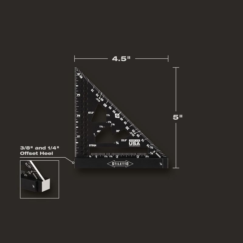 STILETTO STSQ4  4-1/2 4in Trim Square