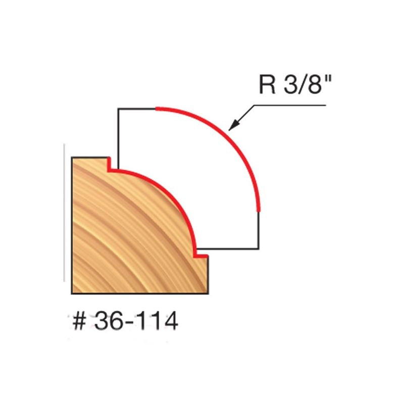 Freud | 34-110 1/4 Radius Rounding Over Bit