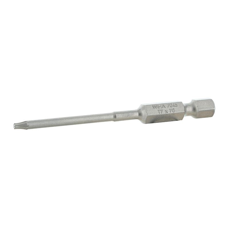 Wiha Torx Power Bit T7 x 70mm (2.75in) Pack of 10 Bits