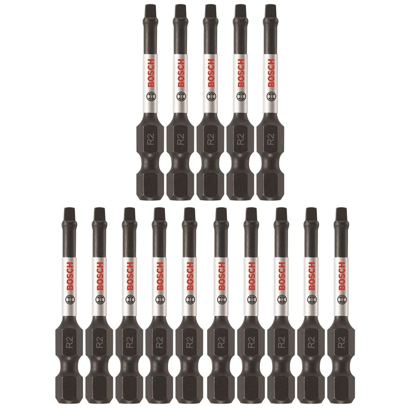 Bosch | ITSQ2115 15 pc. Impact Tough 1 In. Square #2 Insert Bits