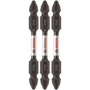 Bosch | ITDESQ22503 3 pc. Impact Tough 2.5 In. Square #2 Double-Ended Bits