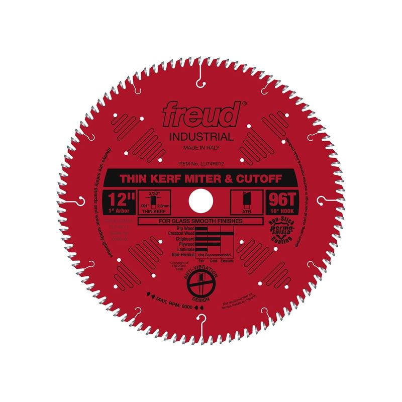 Freud | LU74R012 12" Thin Kerf Ultimate Cut-Off Blade