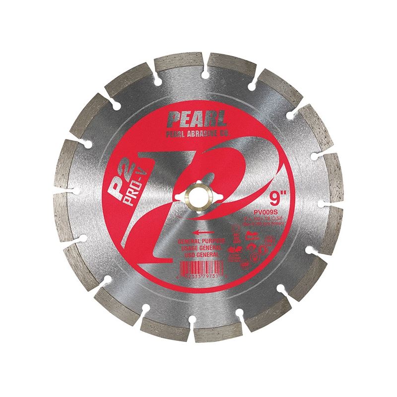 PEARL PV009S P2 Pro-V 9 in Segmented Rim General Purpose Diamond Blade