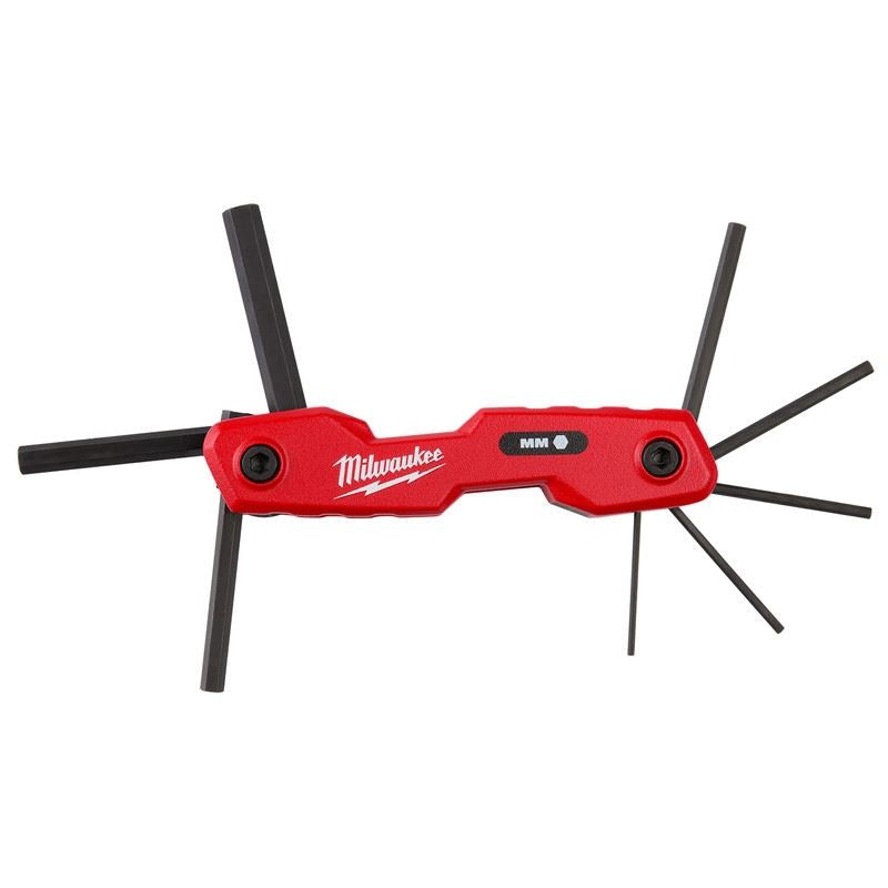 Milwaukee 48-22-2182 8 Key Folding Hex Key Set  - Metric
