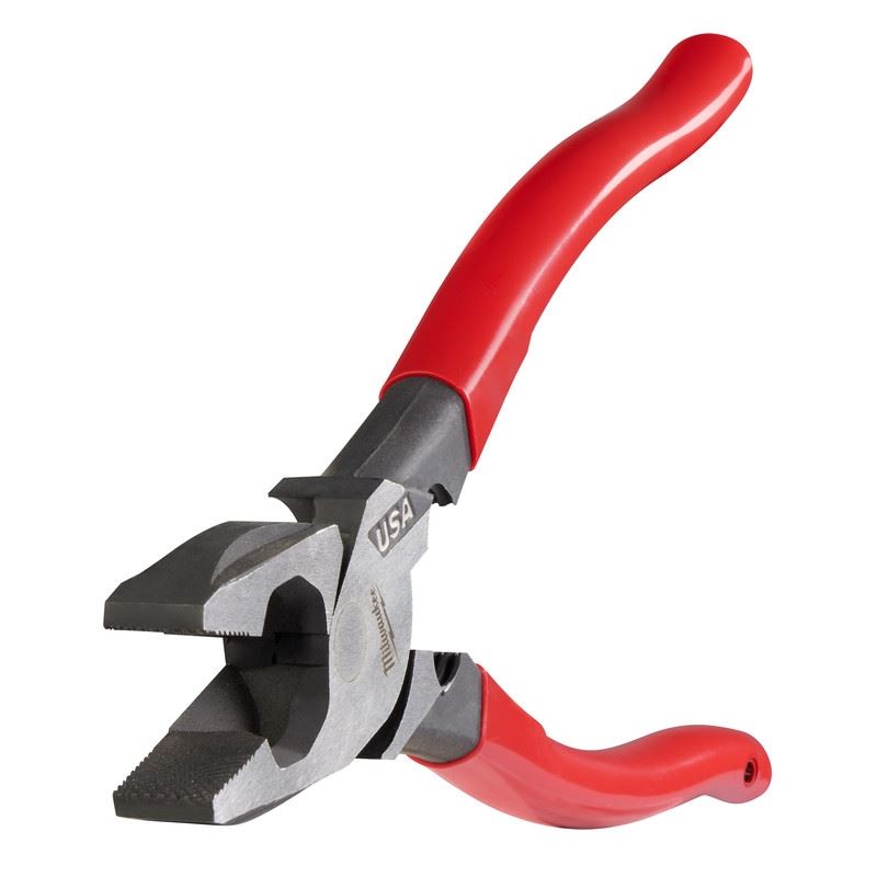 Milwaukee MT500T 9in Linemans Dipped Grip Pliers w/ Thread Cleaner (USA)