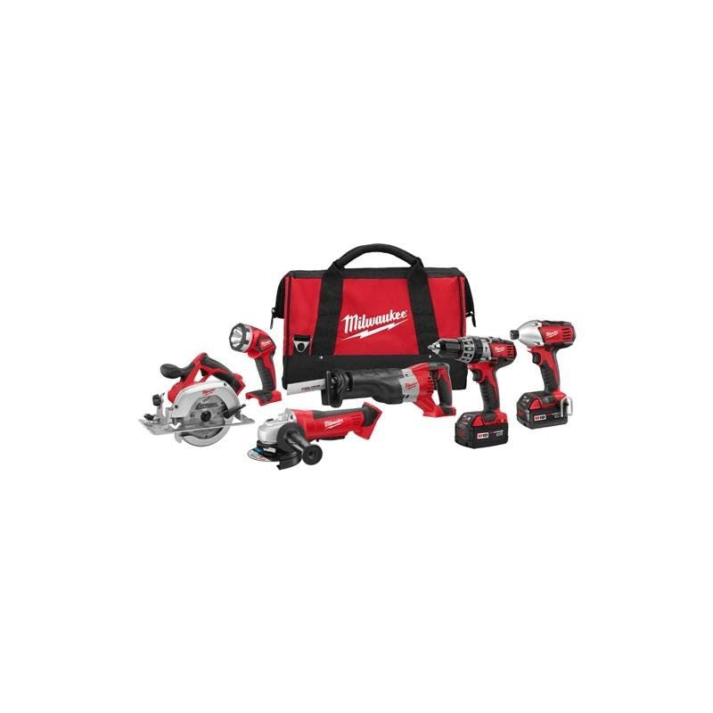 Milwaukee | 2696-26 M18â„¢ Cordless Lithium-Ion 6-Tool Combo Kit