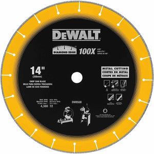 DEWALT  14" x 3/32" x 1" Diamond Edge Chop Saw Wheel