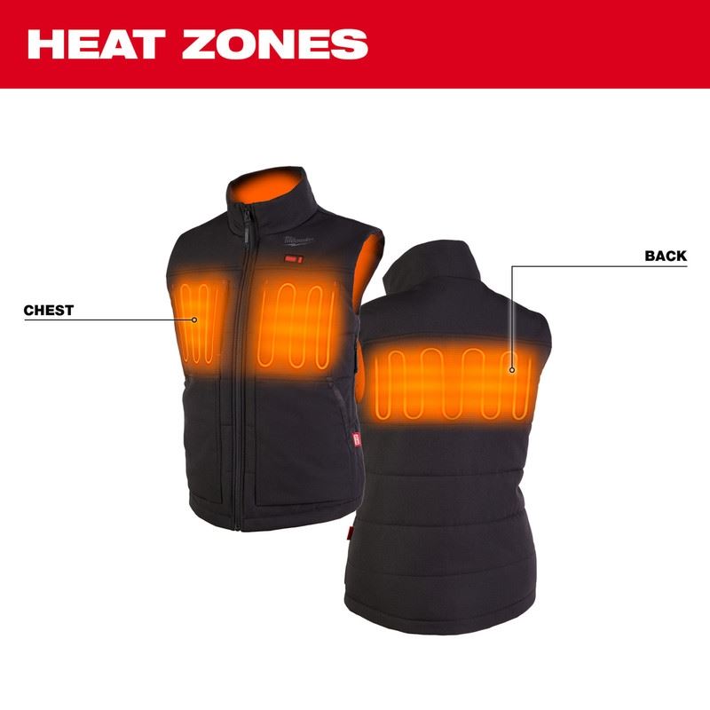 Milwaukee 334B-21 M12 Womens Heated AXIS Vest - Black