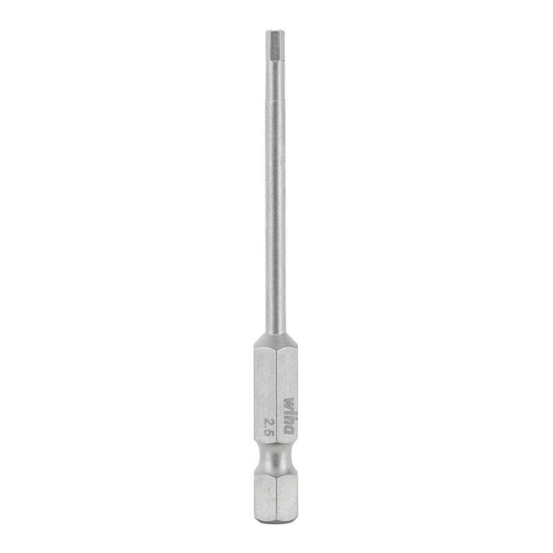 Wiha Hex Metric Power Bit 2.5 x 70mm Pack of 10 Bits