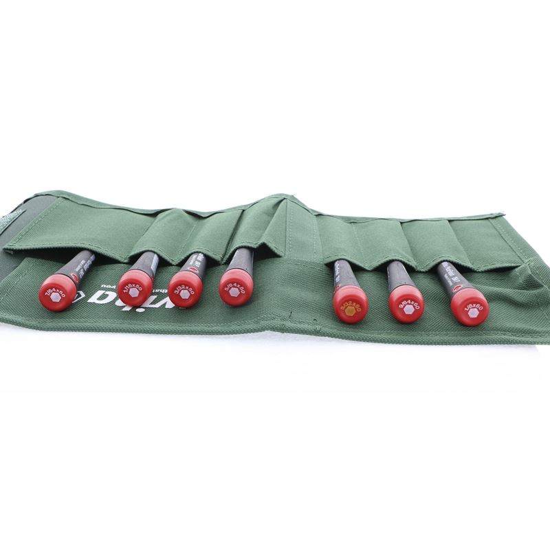 Wiha PicoFinish Precision Slotted Screwdrivers 8 Piece Set in Canvas Pouch
