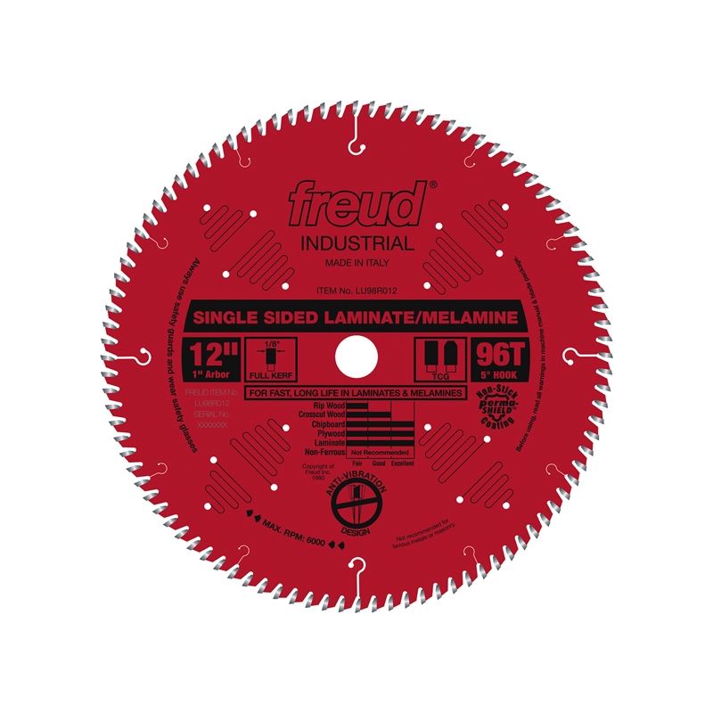 Freud | LU98R012 12" Single Sided Laminate / Melamine Blade