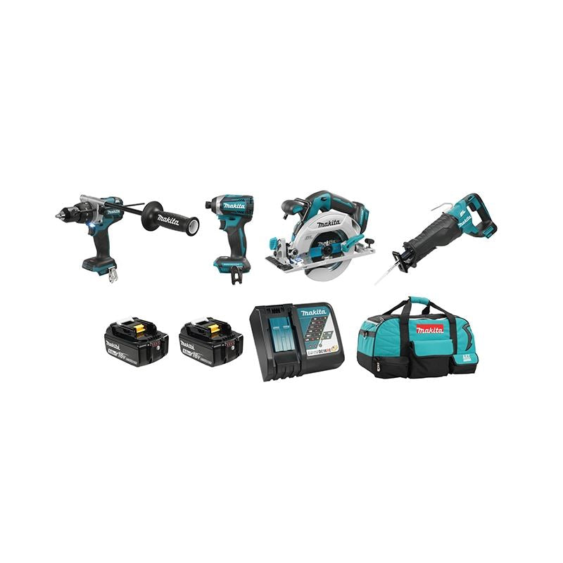 Makita DLX4091T 18V (5.0 Ah) LXT 4 Tool Combo Kit