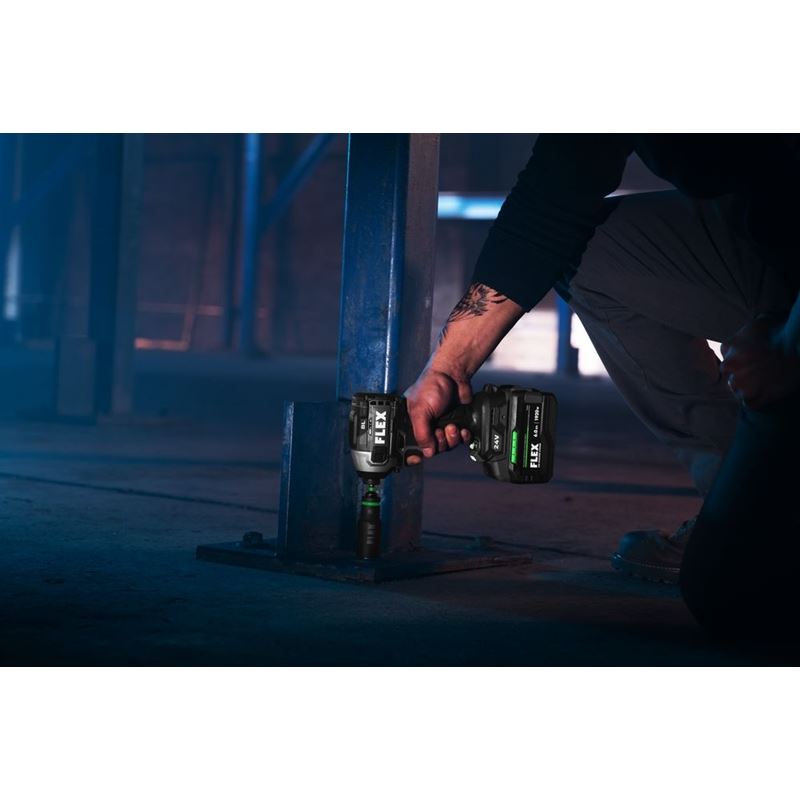 FLEX FX1371A-1H 24V 1/4 in Quick Eject Hex Impact Driver w/ Multi-Mode Stacked-Lithium Kit