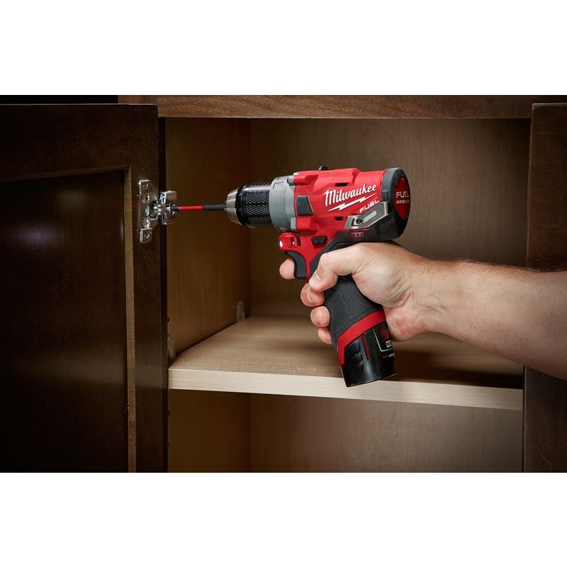 Milwaukee 2598-22 M12 FUEL 2-Tool Combo Kit: 1/2" Hammer Drill and 1/4" Hex Impact Driver