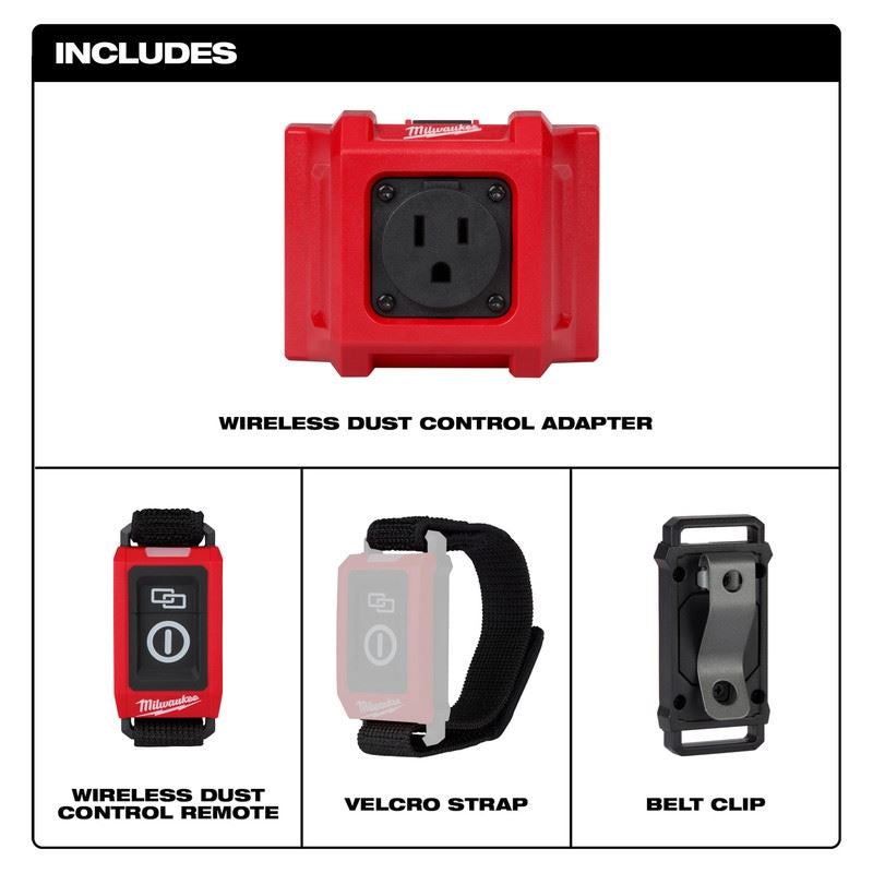 Milwaukee 0950-20 Wireless Dust Control Adapter  Remote Kit