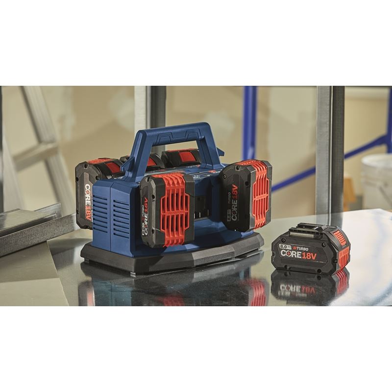 Bosch GAL18V6-80 18V 6-Bay Lithium-Ion Fast Battery Charger