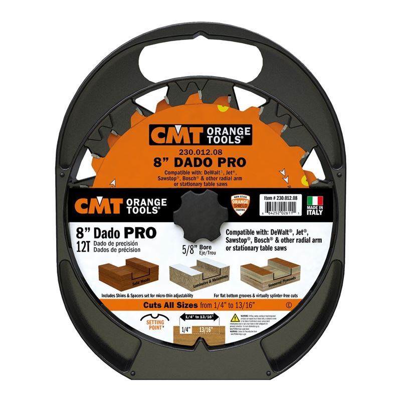 CMT 230.012.08 8 in Dado PRO Set - 12T