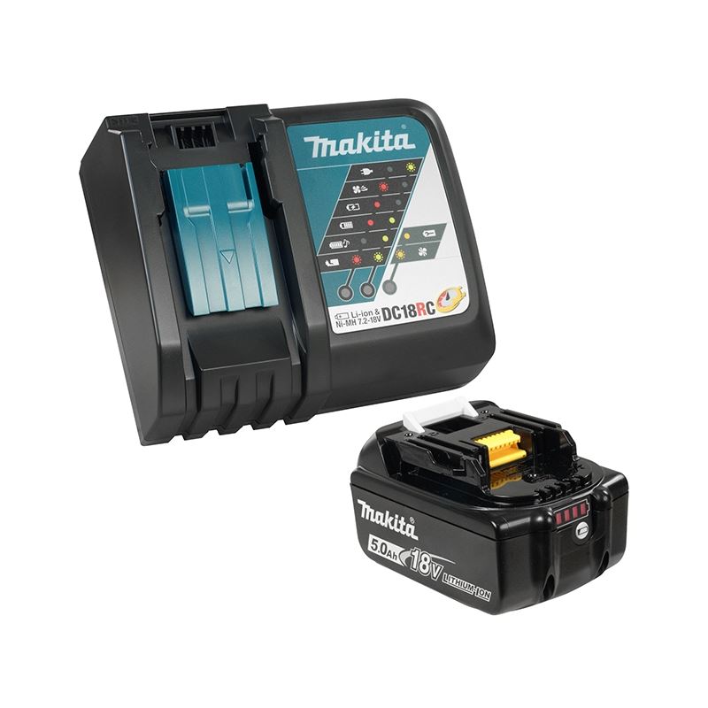 Makita Y-00309 18V (5.0 Ah) Li-Ion Battery and Rapid Charger Kit