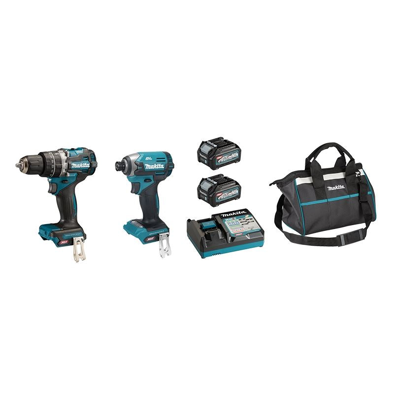 Makita DK0178G201 40V max XGT Brushless Cordless 2 Tool Combo Kit (2.0 Ah x2)